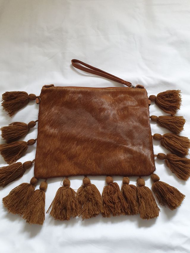 Brown Tassle Bag 